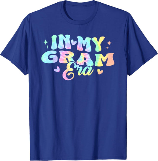 Retro Groovy In My Gram Era Tie Dye T-Shirt - T-Shirt | Royal