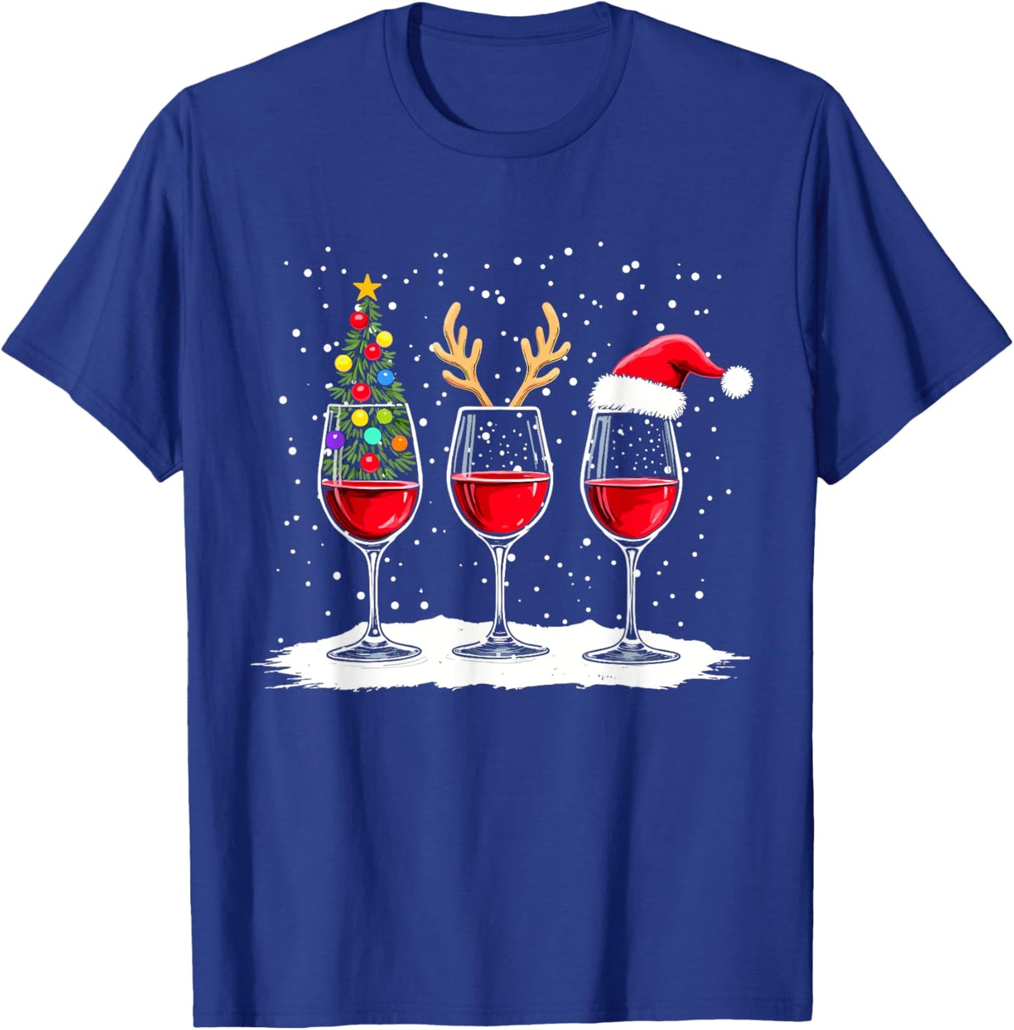 Funny Xmas Outfit Adult Couples Christmas Pajamas T-Shirt - T-Shirt | Royal