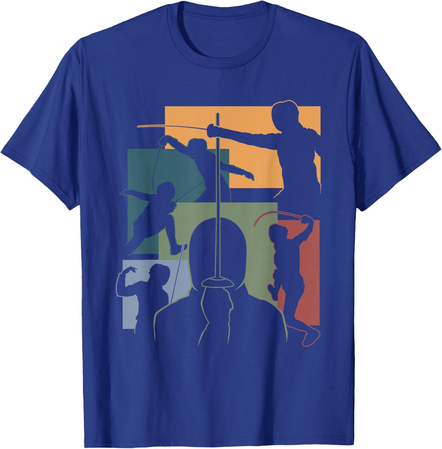 Funny Fencing Cool Fencer Swordfighter Swordfighting Outfit T-Shirt - T-Shirt | Royal