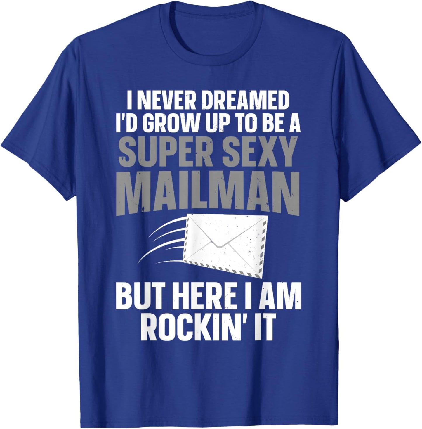 Cool Mailman Art Postal Worker Post Office Mail Man T-Shirt - T-Shirt | Royal