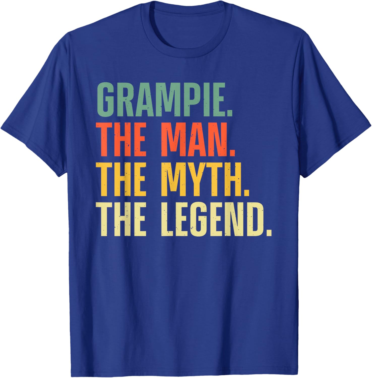 Grampie Art For Grandpa Grandfather From Grandkids Grampie T-Shirt - T-Shirt | Royal