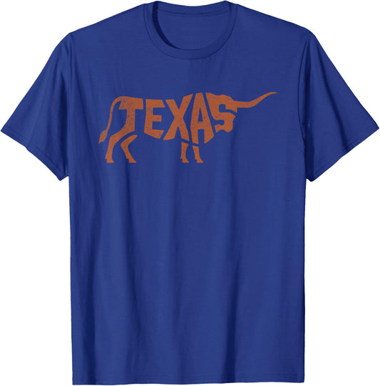 Texas - Gifts Texas Vintage Retro , Black, Small, Short Sleeve, , Regular Fit, Polyester 100% T-Shirt - T-Shirt | Royal