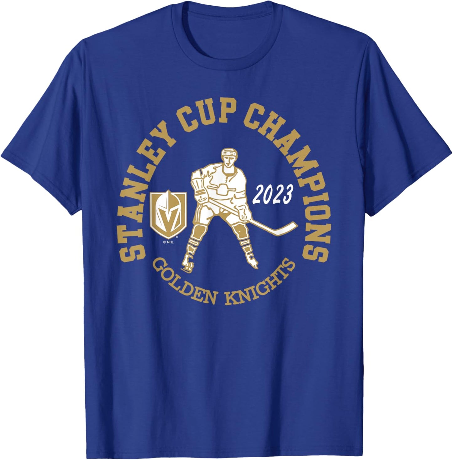 Vegas Golden Knights Stanley Cup Champions 2023 Black T-Shirt - T-Shirt | Royal
