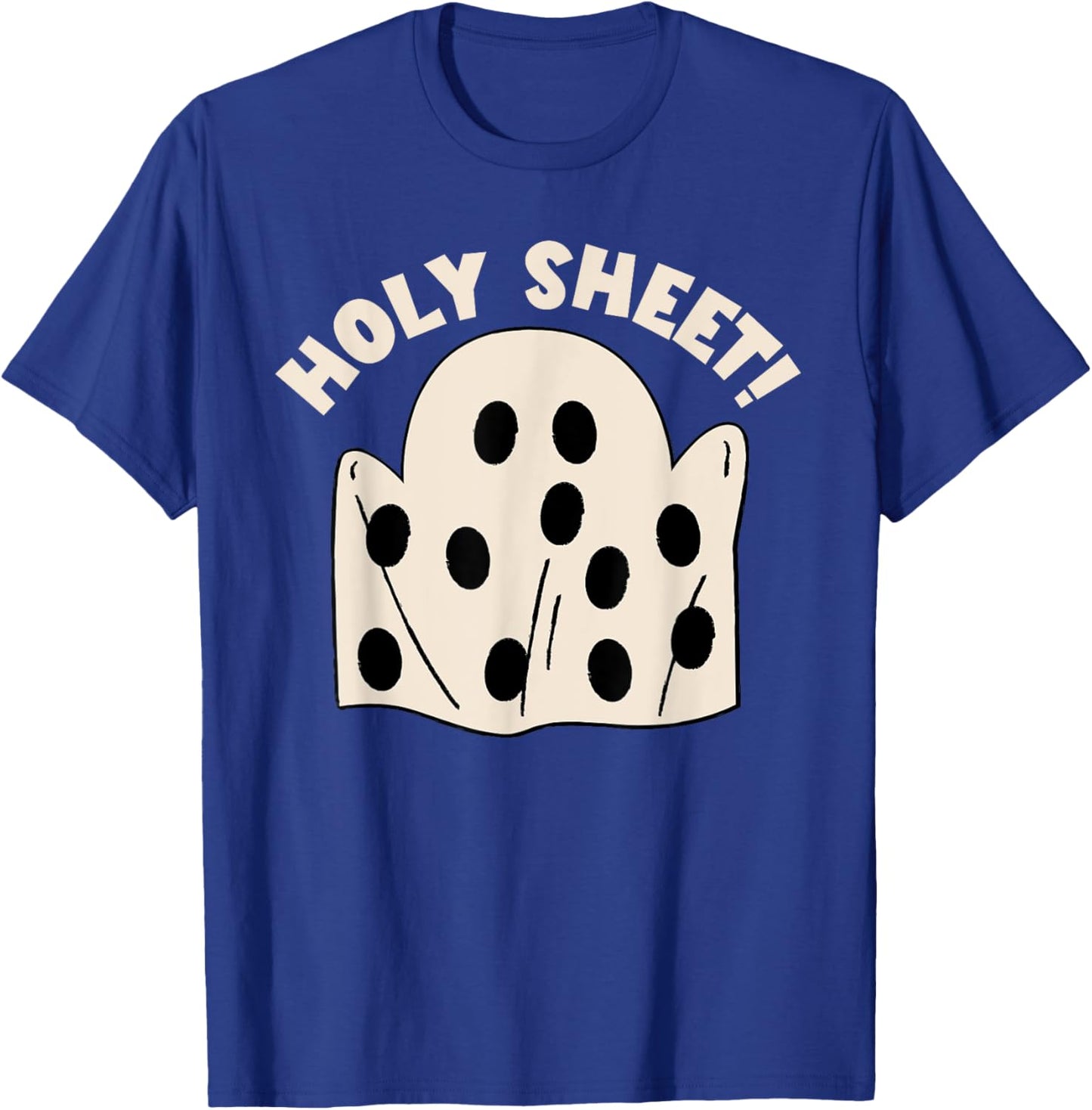 Holy Sheet Funny Halloween Ghost Holy Sheet T-Shirt - T-Shirt | Royal