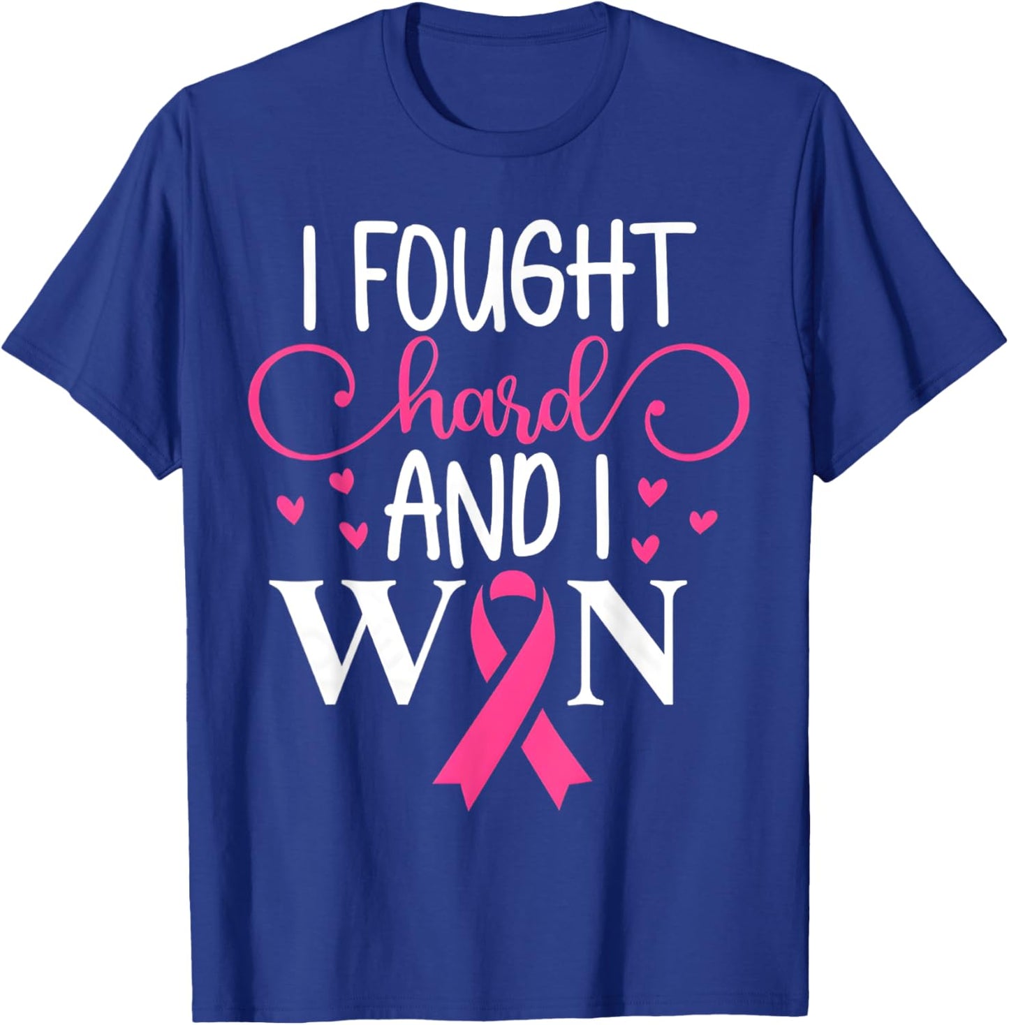 Breast Cancer Awareness I Fought Like A Girl And Won Women T-Shirt - T-Shirt | Royal