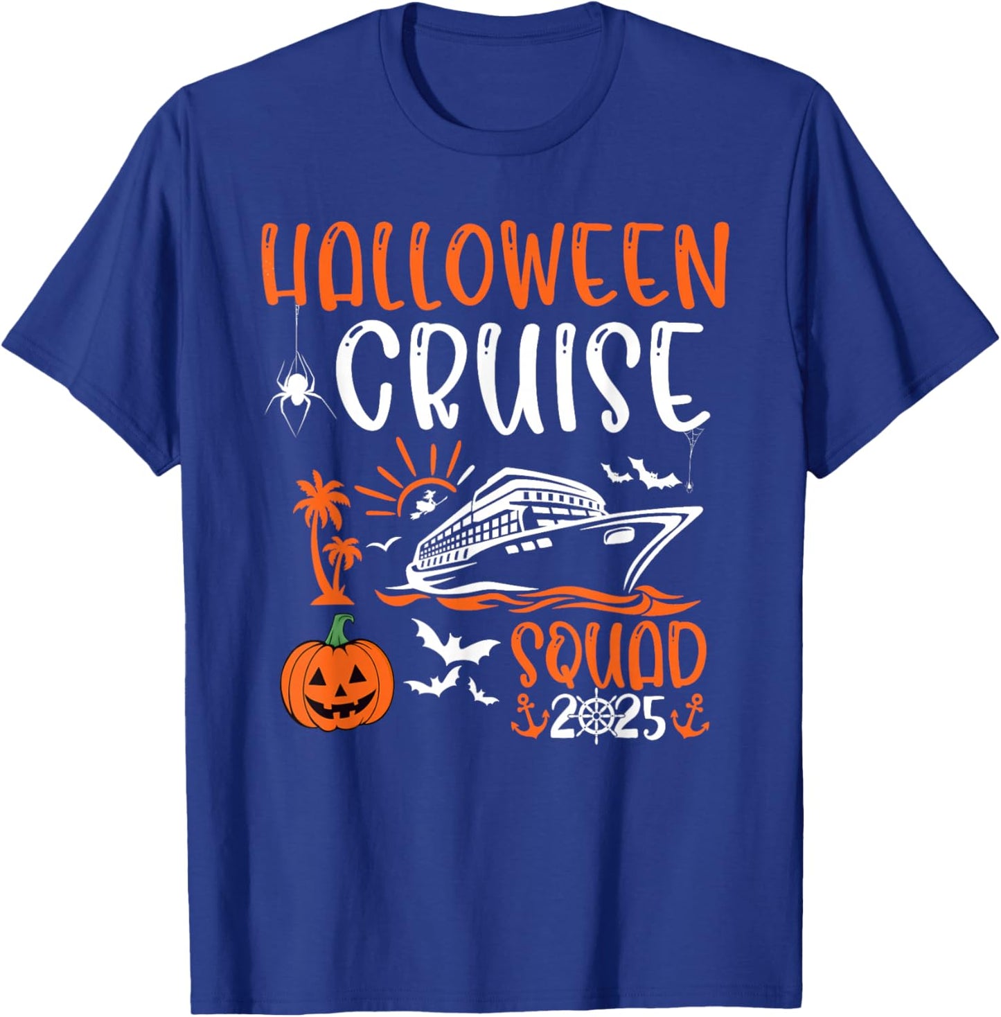 Halloween Cruise Squad 2025 Holiday Trip Family Matching T-Shirt - T-Shirt | Royal