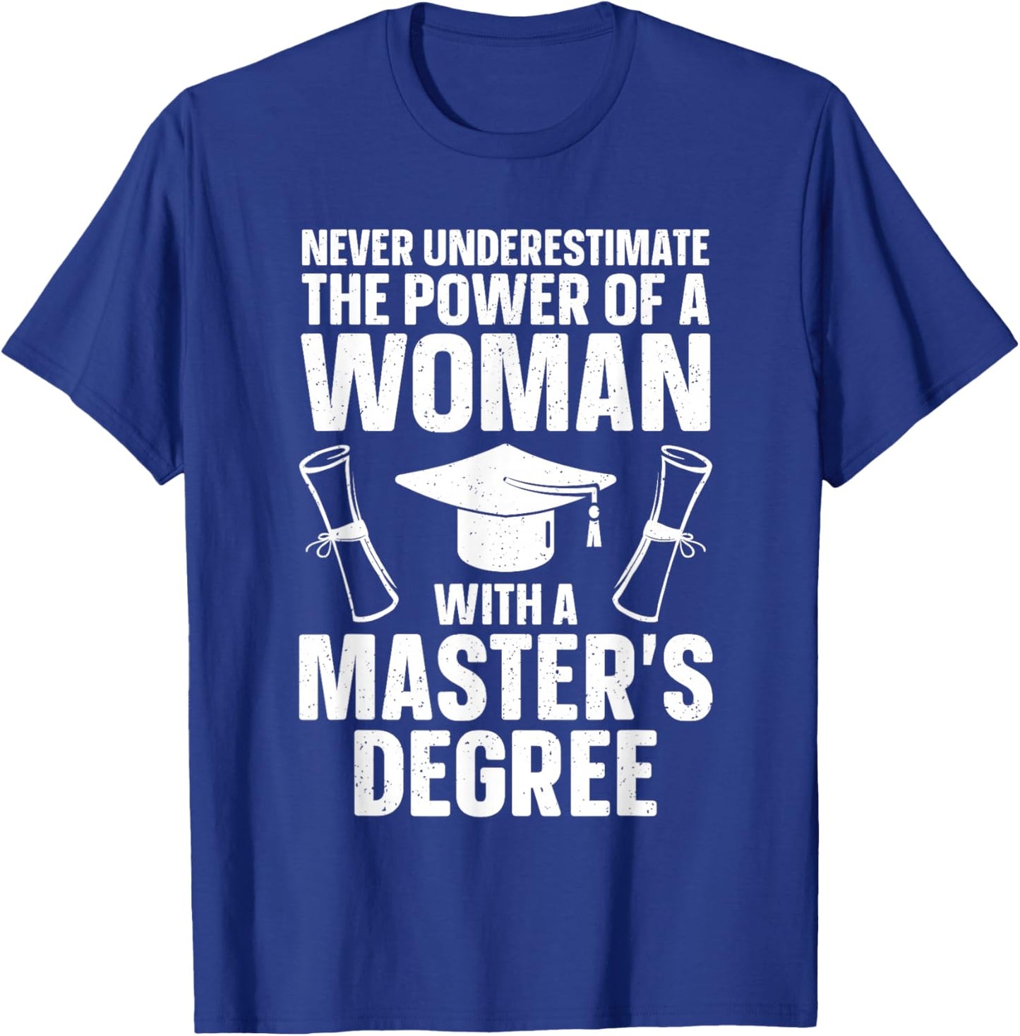 Masters Degree Graduation Art Girls Masters Degree T-Shirt - T-Shirt | Royal