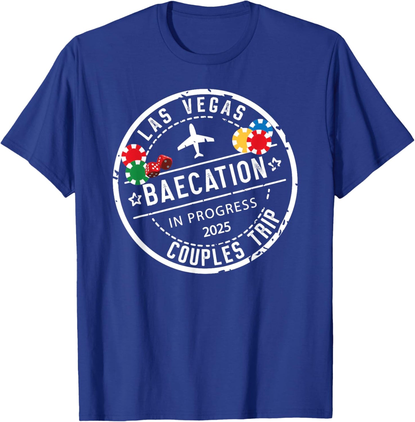 Funny Honeymoon Mode for Couple Anniversary Outfit Vegas Baecation 2025 Couples Trip Black Small Short Sleeve T-Shirt - T-Shirt | Royal