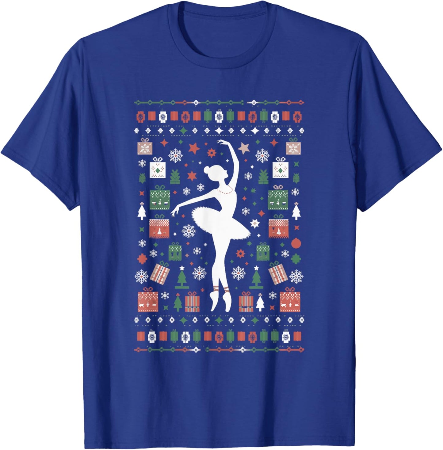Ballet Ugly Christmas T-Shirt - T-Shirt | Royal
