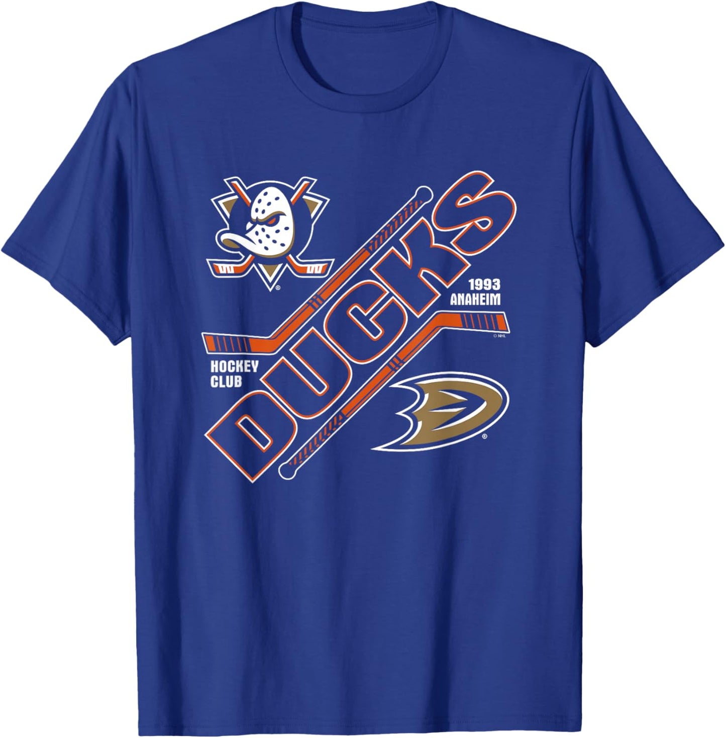 Anaheim Ducks Force Black Officially Licensed T-Shirt - T-Shirt | Royal