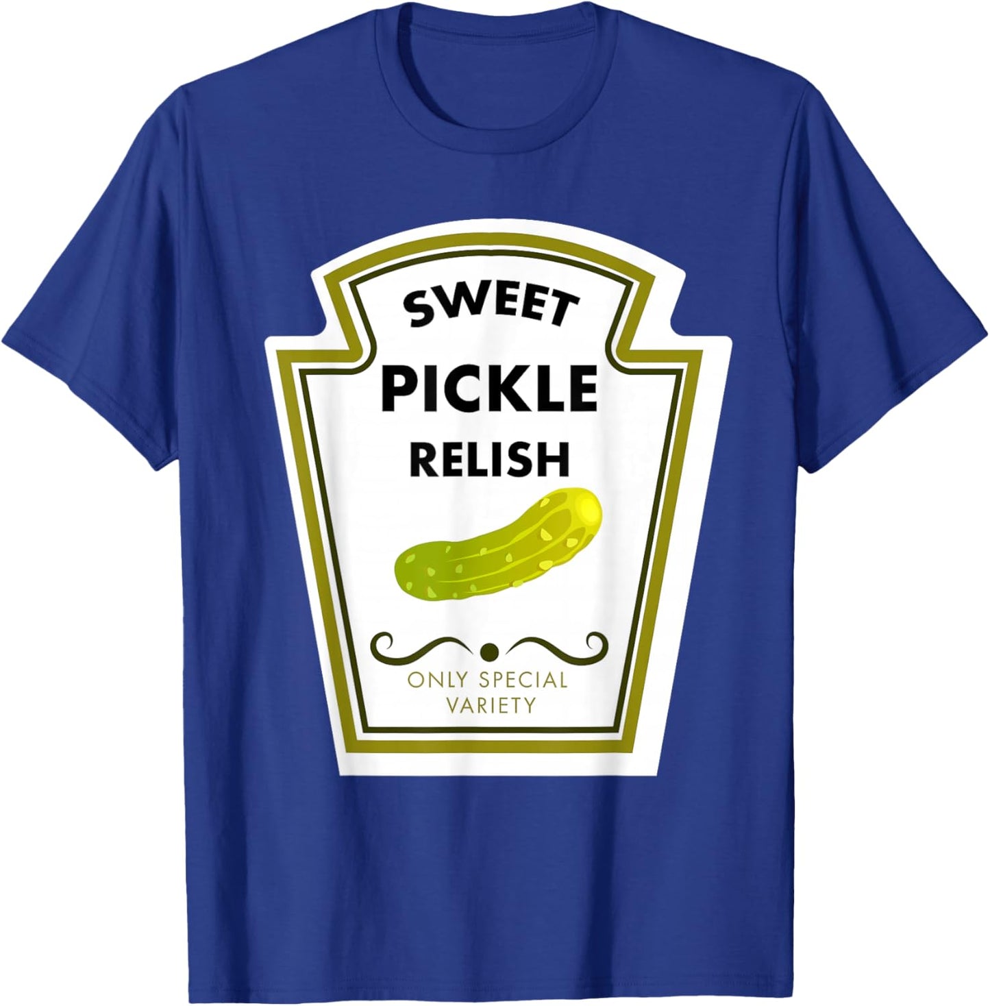Sweet Pickle Relish Funny Vintage Food Label Retro Design T-Shirt - T-Shirt | Royal