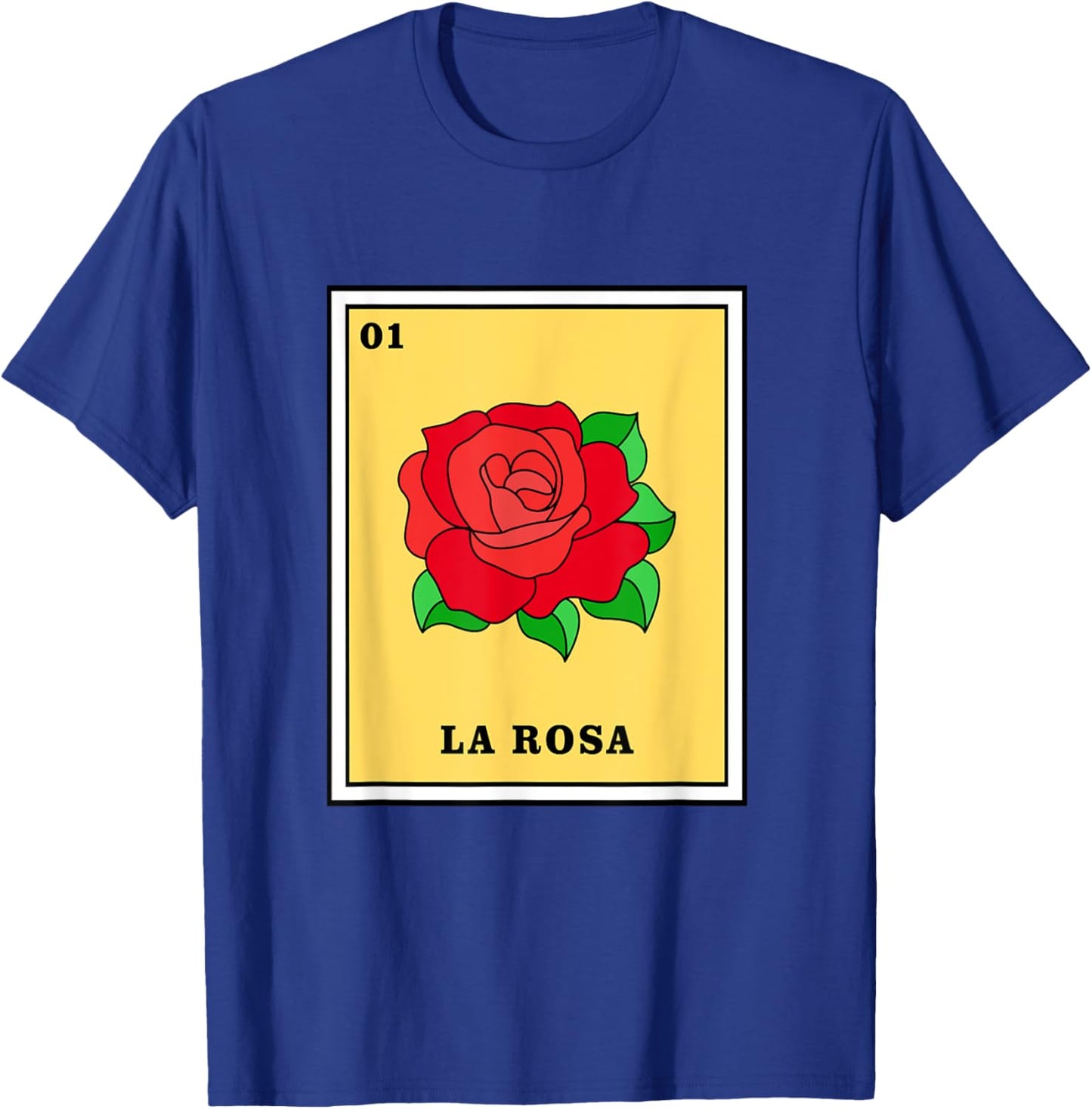 Mexican Lottery Game La Rosa T-Shirt - T-Shirt | Royal
