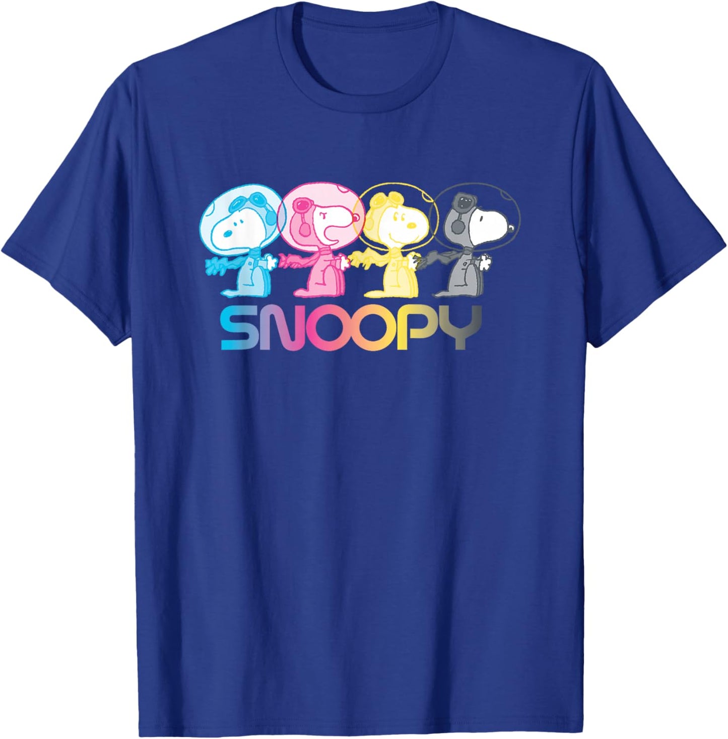 Peanuts Snoopy Space Emotions T-Shirt - T-Shirt | Royal