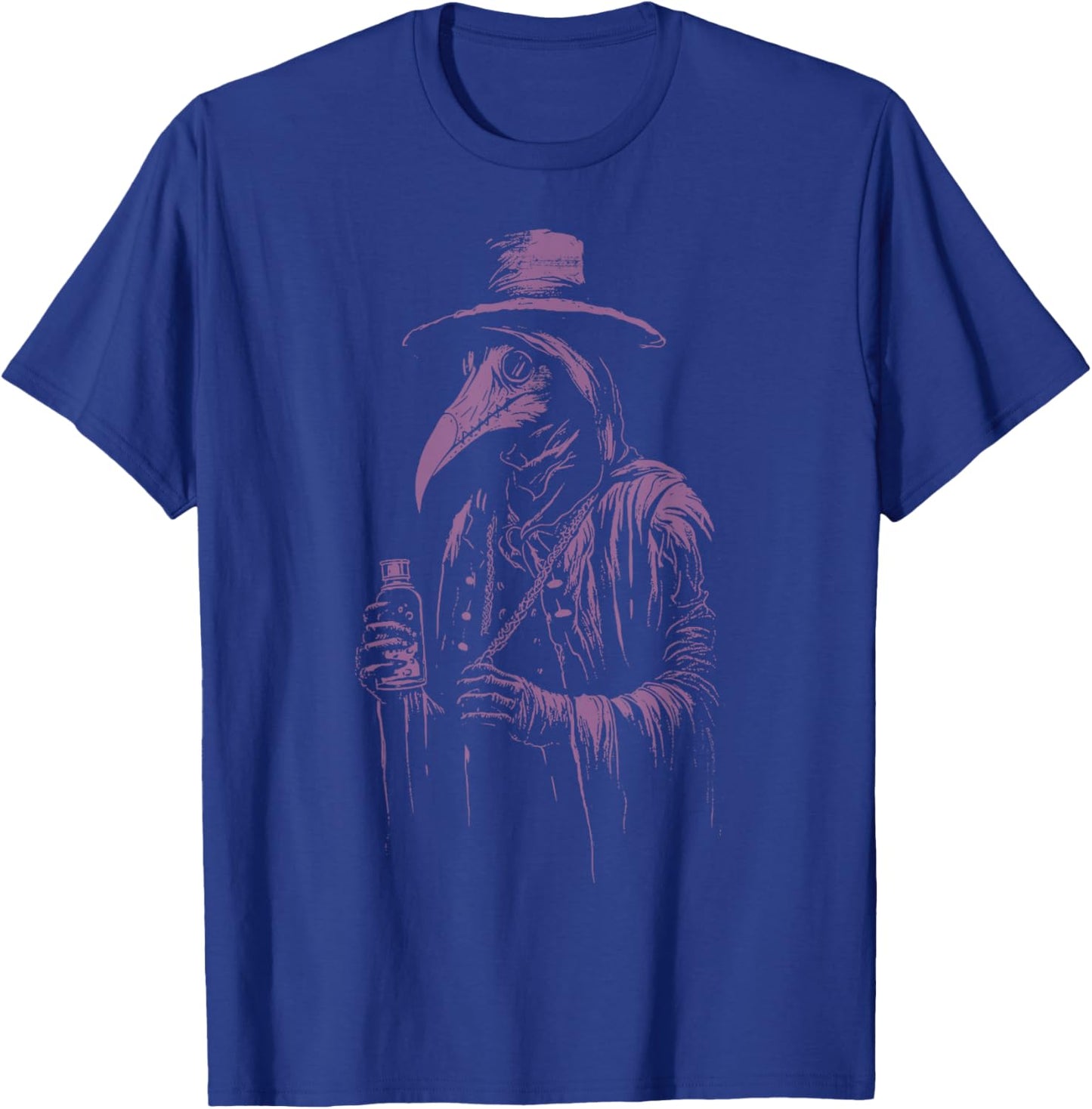 Plague Doctor Shirt Horror Death Occult Satanic Gothic T-Shirt - T-Shirt | Royal