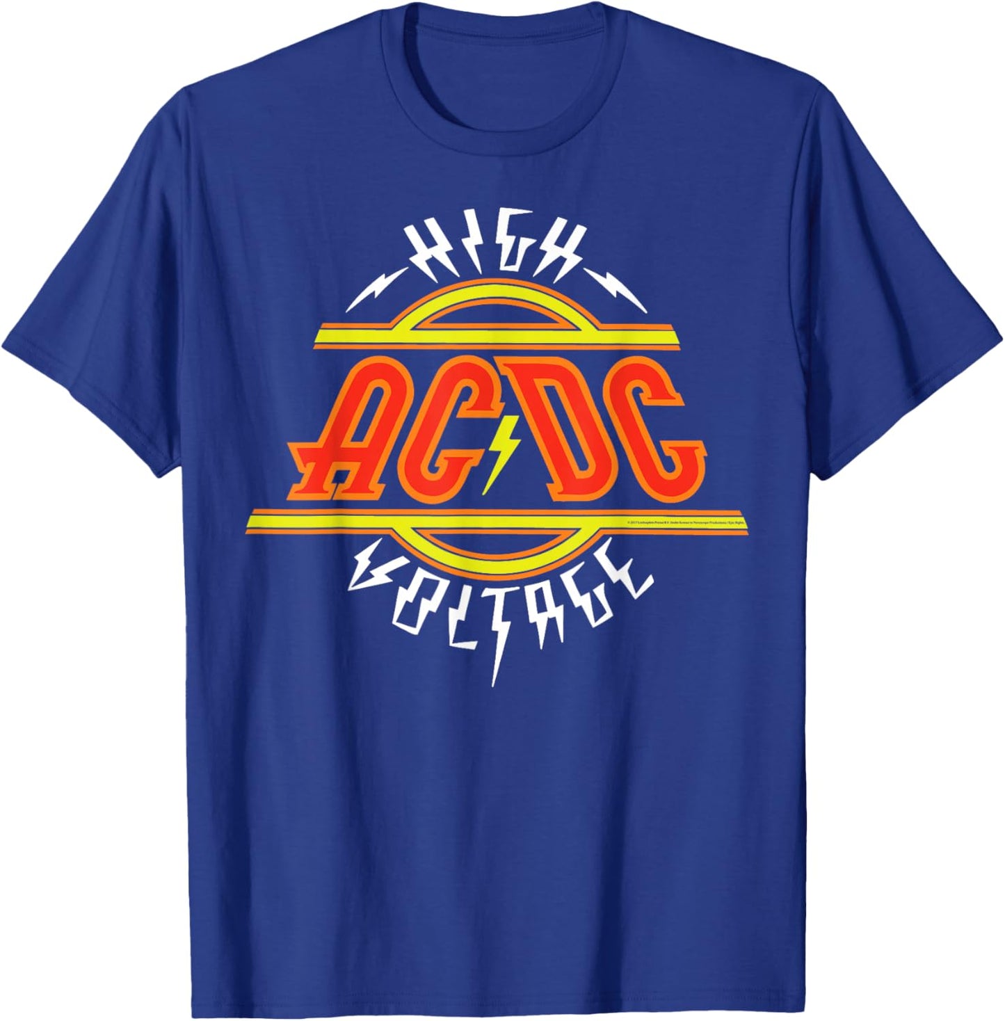 AC/DC - High Voltage Red Logo T-Shirt - T-Shirt | Royal