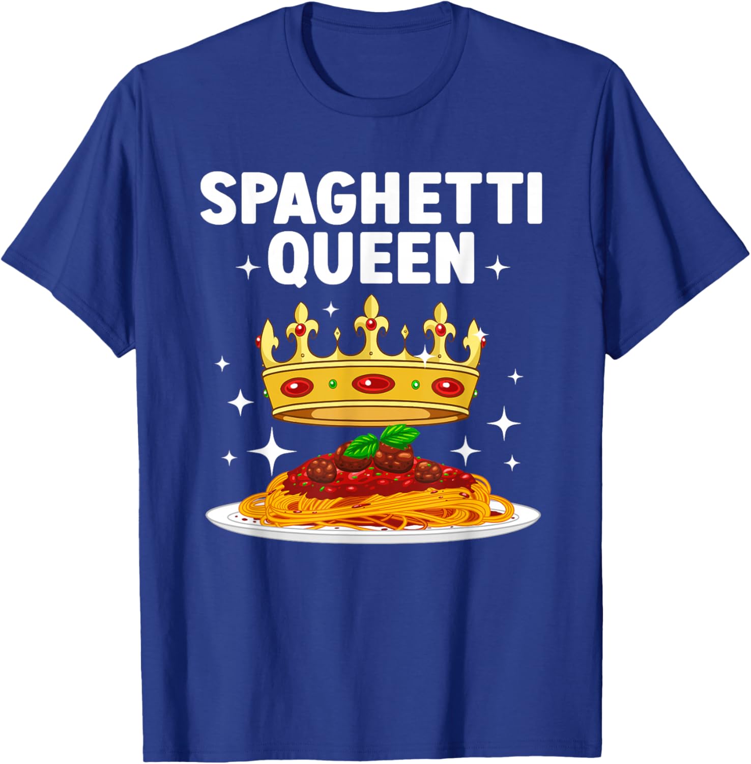 Best Spaghetti Queen Design Girls Spaghetti Lovers T-Shirt - T-Shirt | Royal