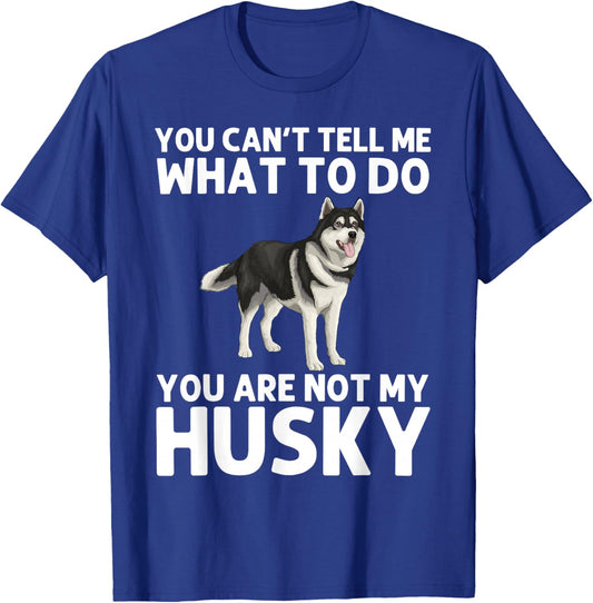 Cool Husky Gift Husky Lover Accessories & Stuff -Adult Siberian Husky Dog Husky Lover T-Shirt - T-Shirt | Royal