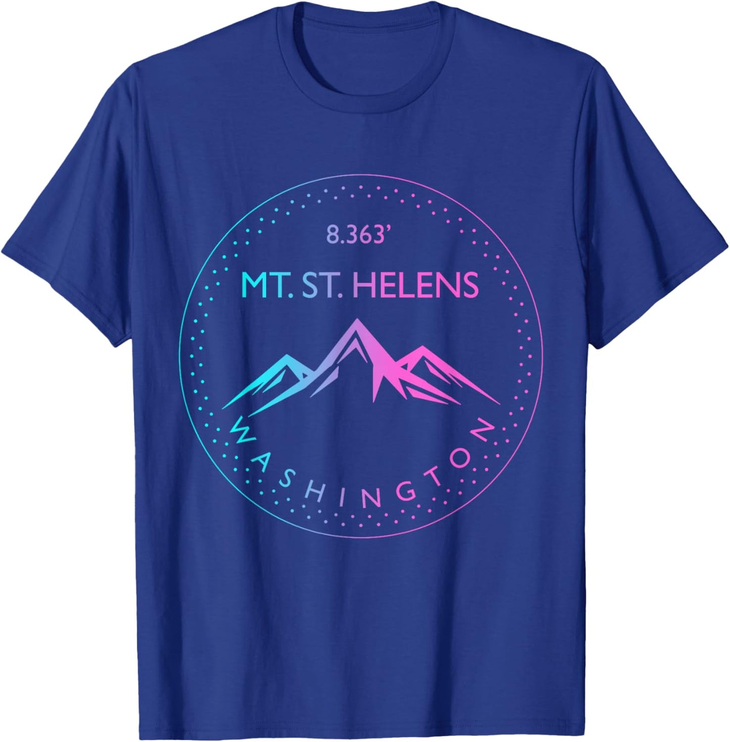 Mt. St. Helens Washington Mountaineering Hiking Climber T-Shirt - T-Shirt | Royal