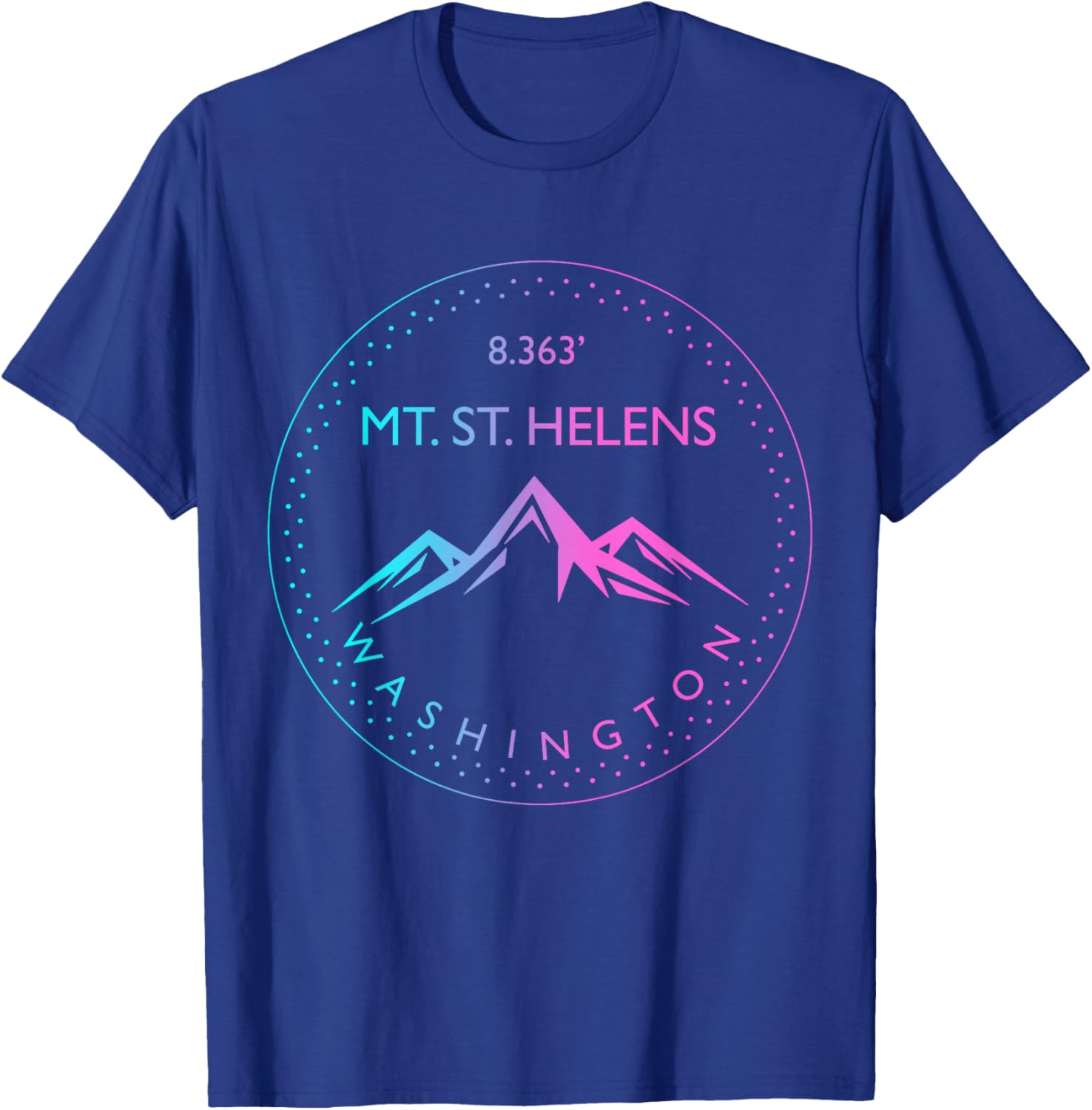 Mt. St. Helens Washington Mountaineering Hiking Climber T-Shirt - T-Shirt | Royal