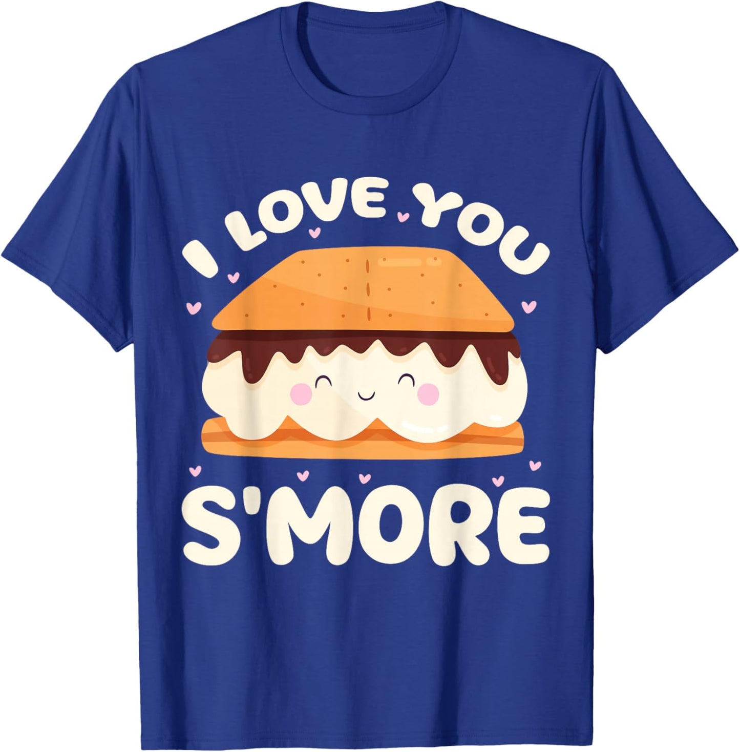 S'more Kawaii Camping Camper Valentine's Day T-Shirt - T-Shirt | Royal