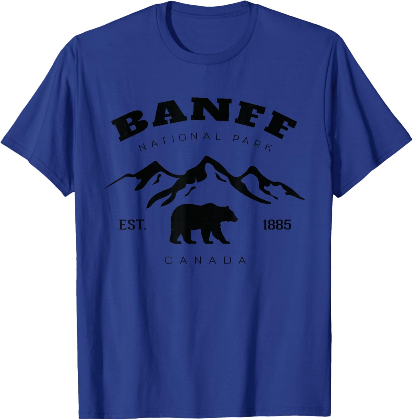 Vintage Banff National Park Canada Souvenir Hiking Camping T-Shirt - T-Shirt | Royal