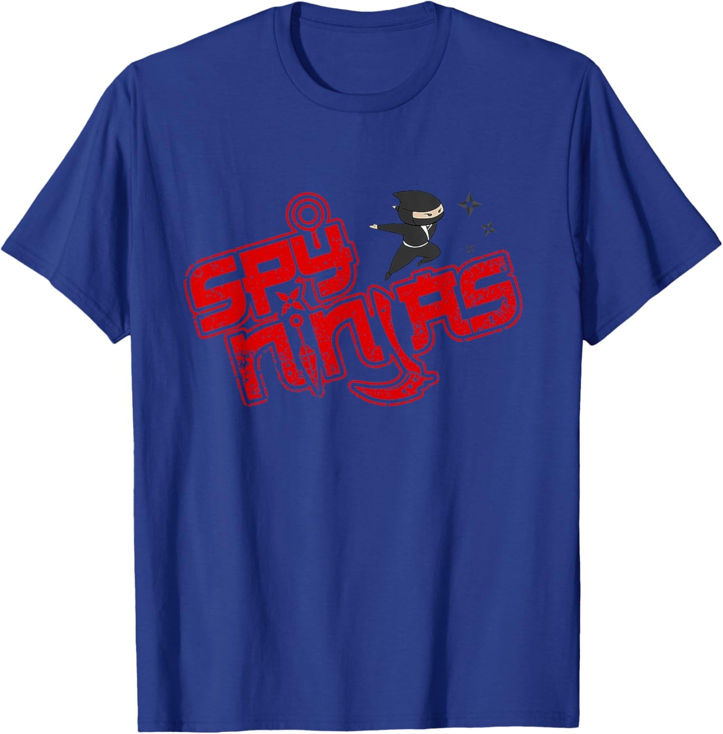 Ninja And Spy - Kids Birthday Ninja Boy Girl Kids Graphic T-Shirt - T-Shirt | Royal