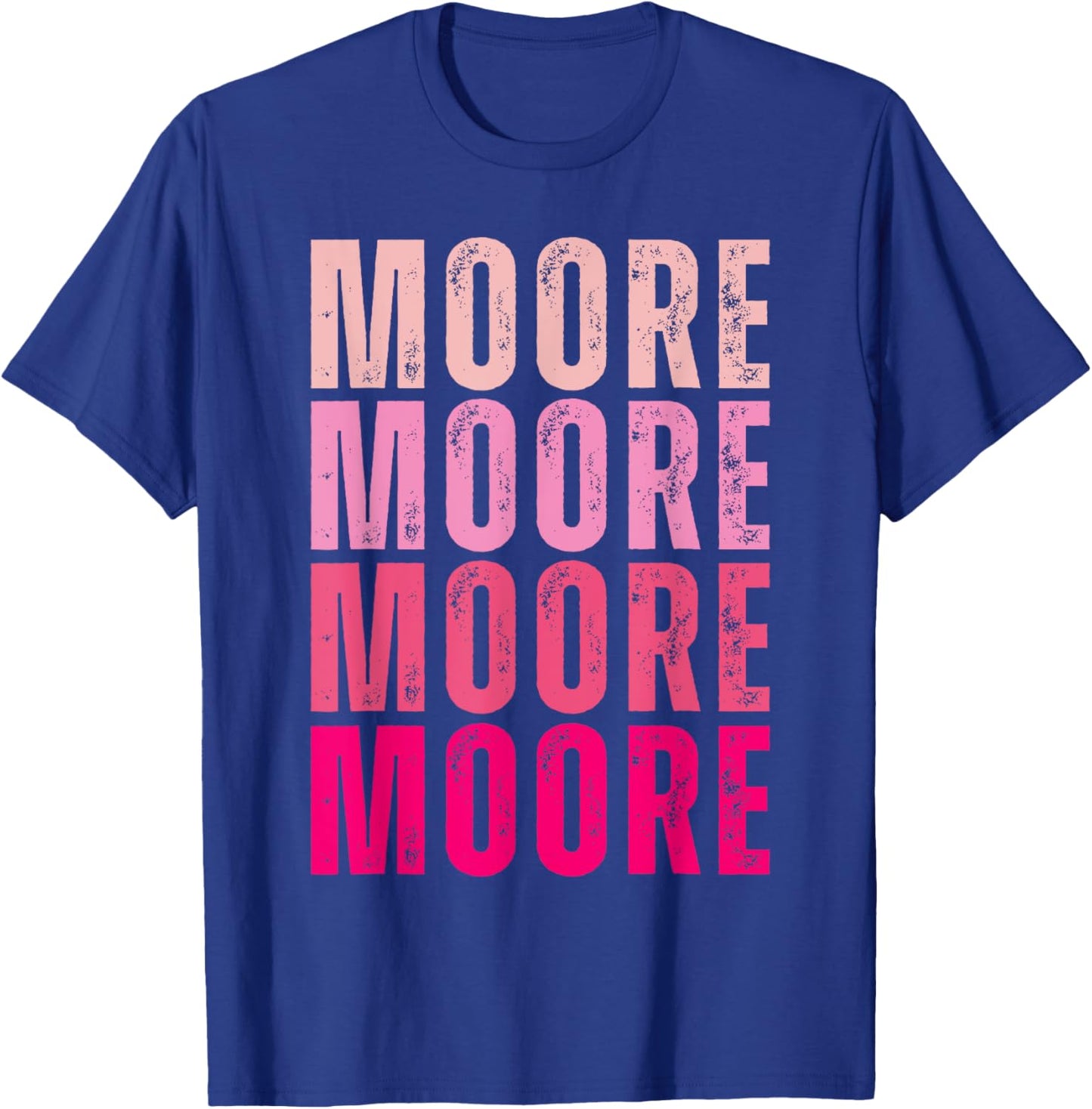 Moore Personalized Name I Love Moore Vintage T-Shirt - T-Shirt | Royal