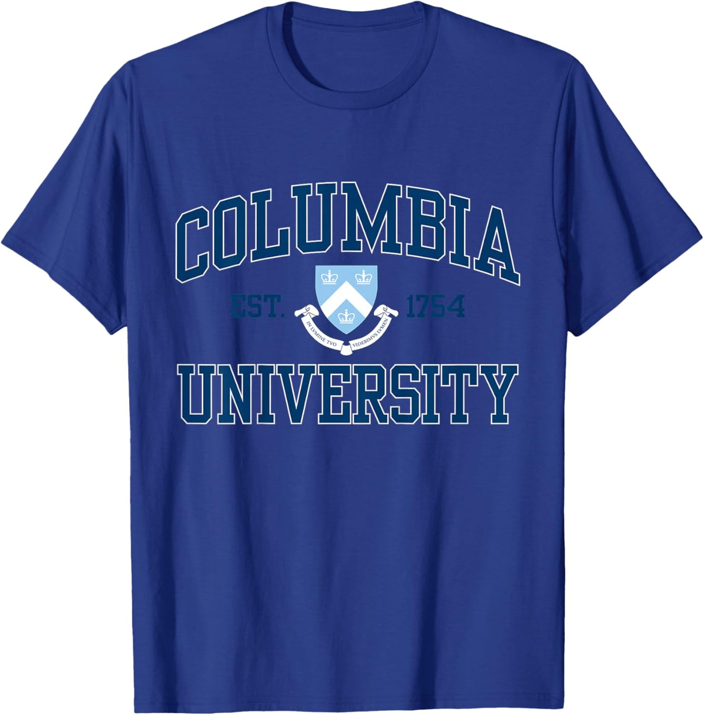 Kids Columbia Arch Over Crest EST. 1754 Light Blue | Columbia T-Shirt - T-Shirt | Royal