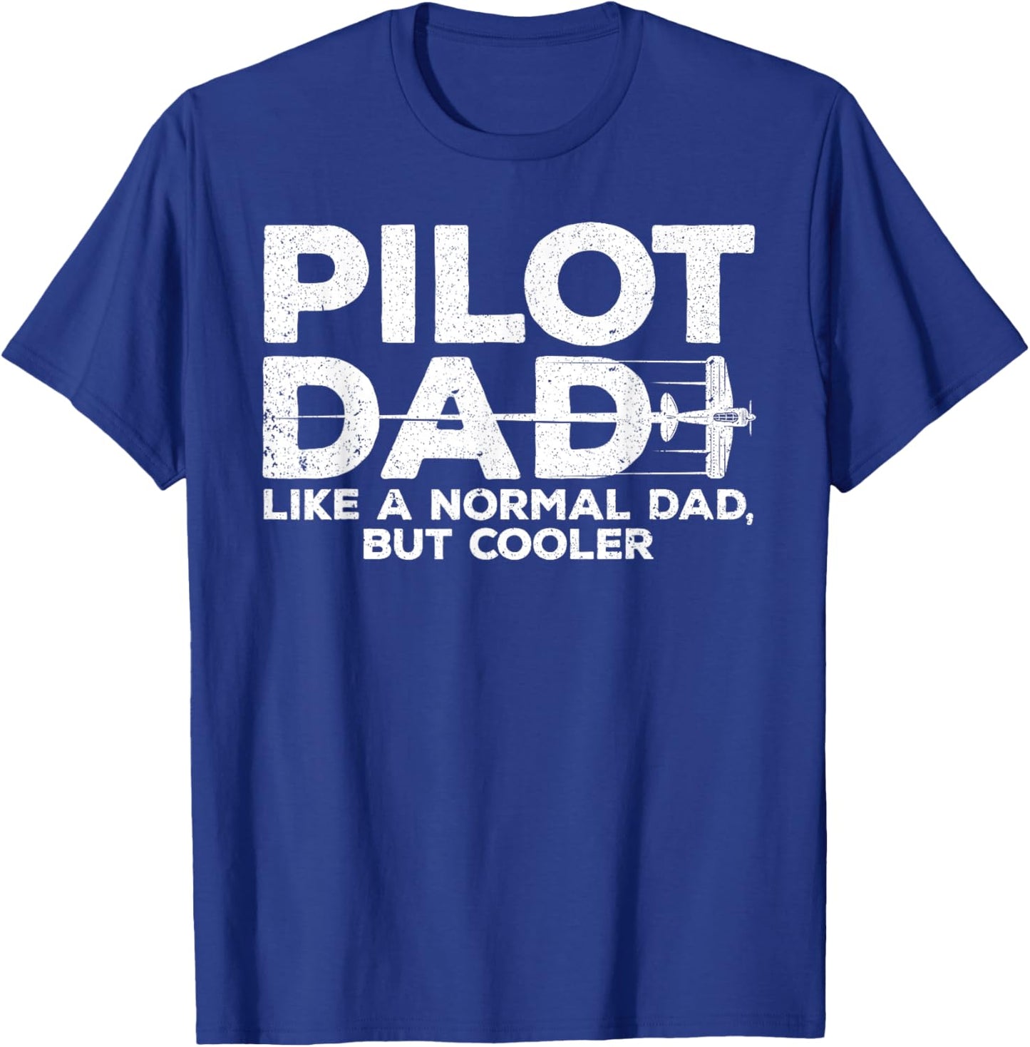 Funny Pilot Dad Art Father Aviation Airplane Pilot T-Shirt - T-Shirt | Royal