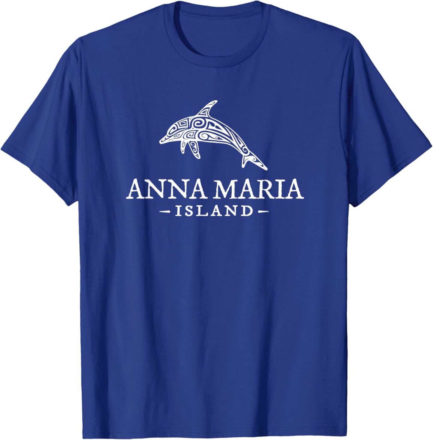 Anna Maria Island Florida Dolphin Vacation Souvenir T-Shirt - T-Shirt | Royal