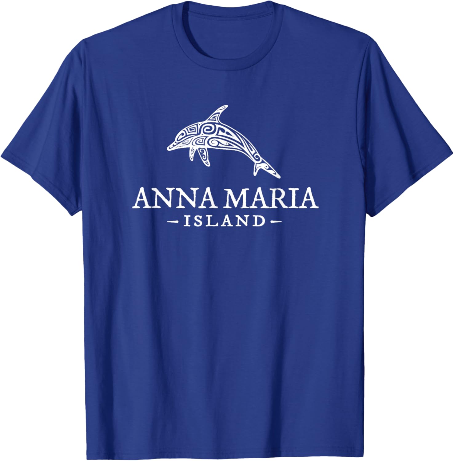 Anna Maria Island Florida Dolphin Vacation Souvenir T-Shirt - T-Shirt | Royal