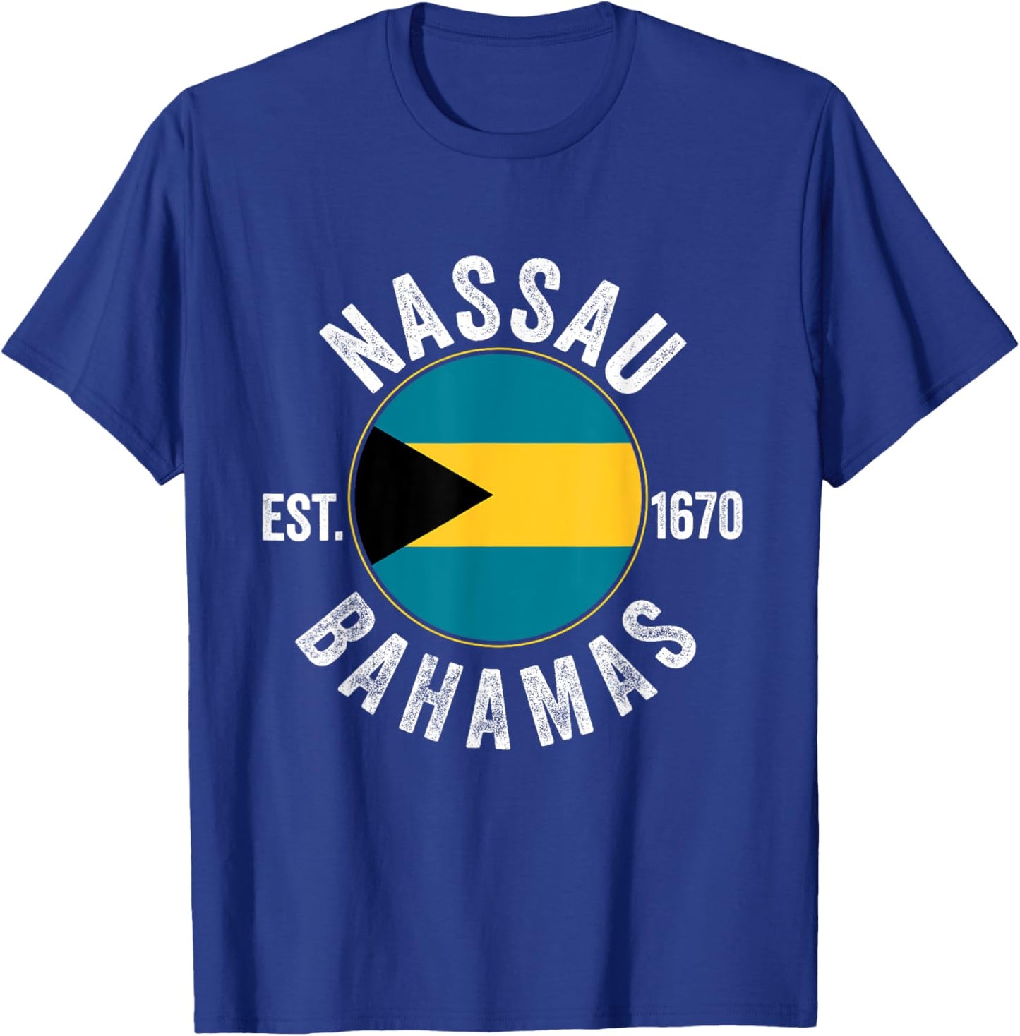 Nassau Bahamas Souvenir Vacation Travel Men Women Reminder T-Shirt - T-Shirt | Royal