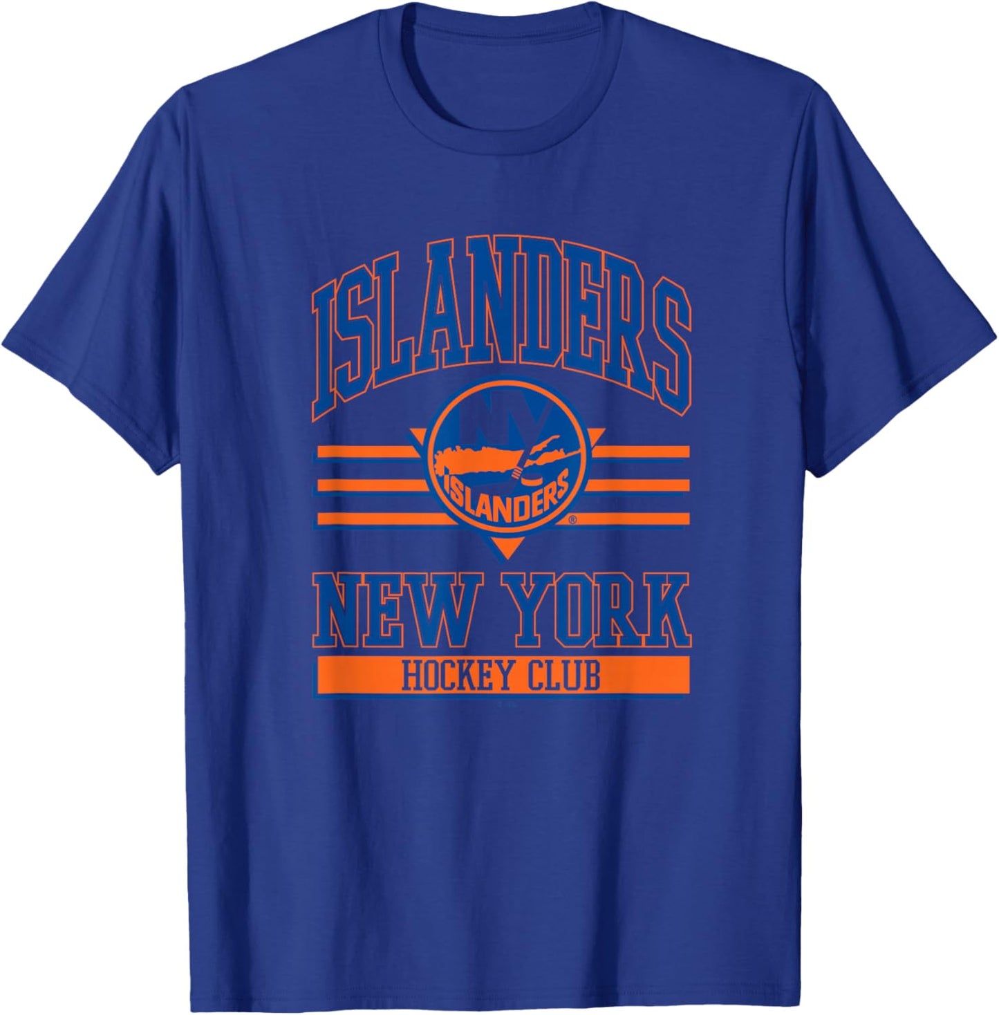 New York Islanders Hockey Club White Officially Licensed T-Shirt - T-Shirt | Royal