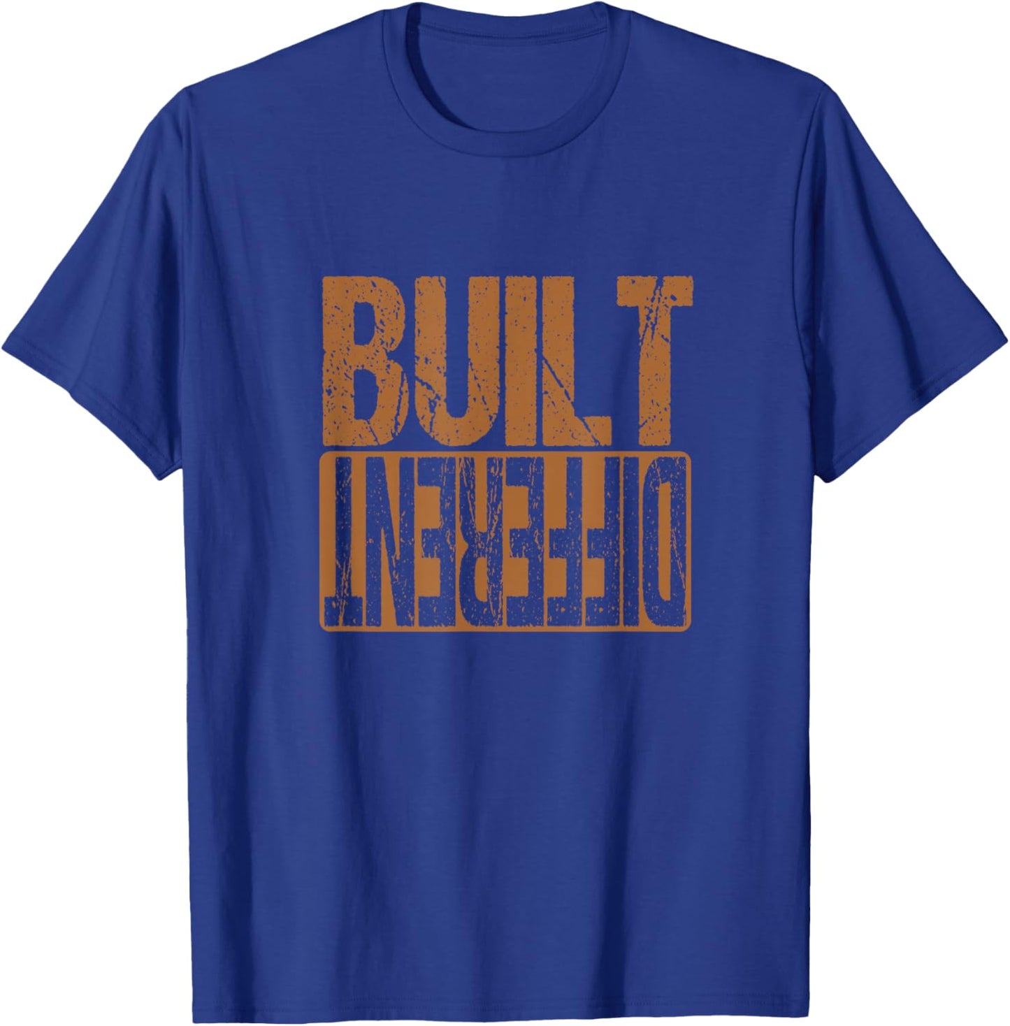 Match Brown Color Brown Built Different Brown Color Graphic T-Shirt - T-Shirt | Royal