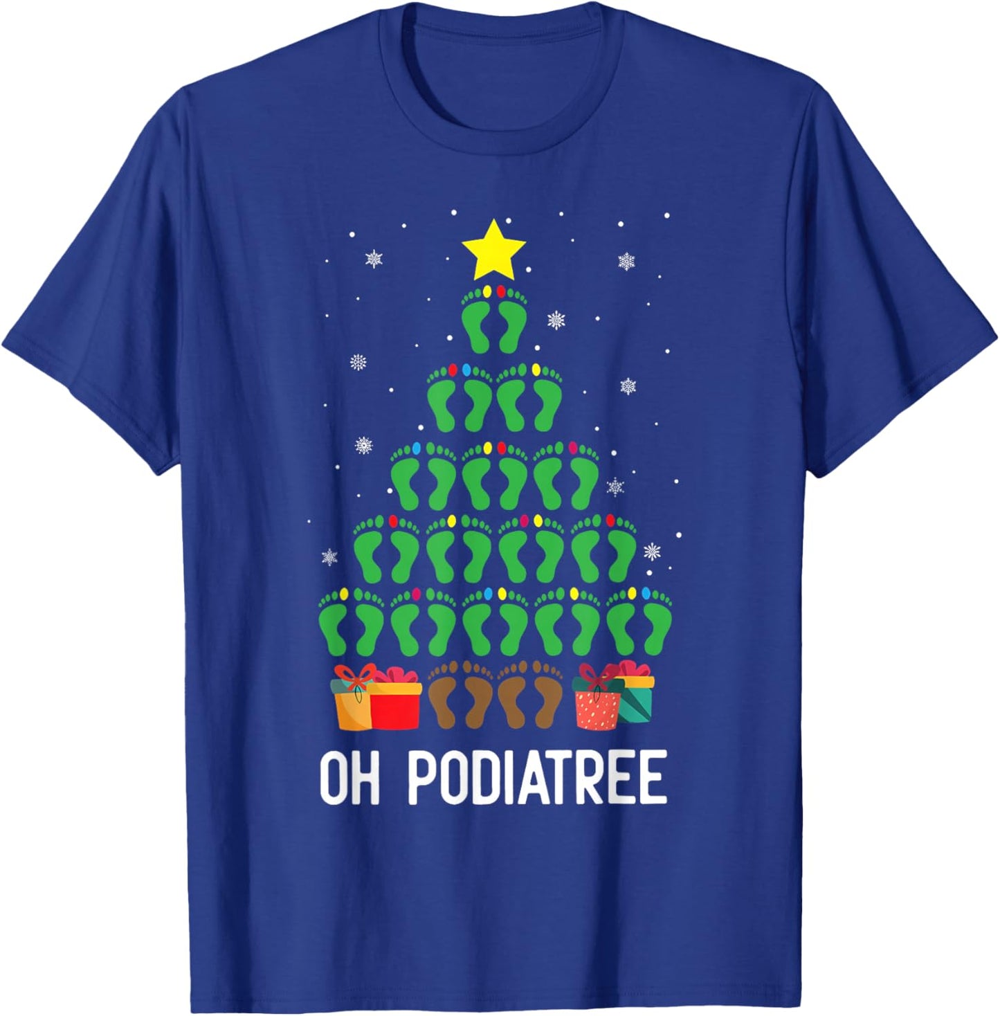 Oh Podiatree Chiropodist Podiatrist Christmas Podiatry T-Shirt - T-Shirt | Royal