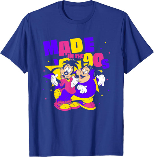 Disney A Goofy Movie Max P.J Made In The 90's Retro Logo T-Shirt - T-Shirt | Royal