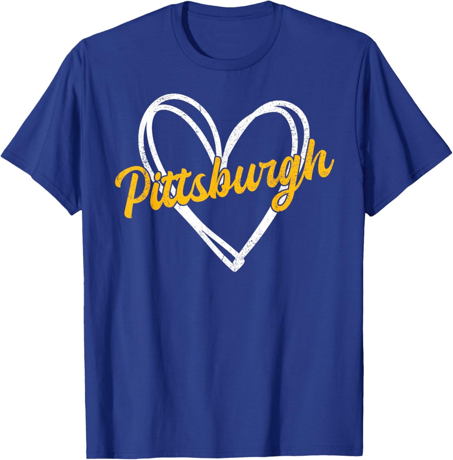 Pittsburgh Heart Man Woman Girl Kid T-Shirt - T-Shirt | Royal