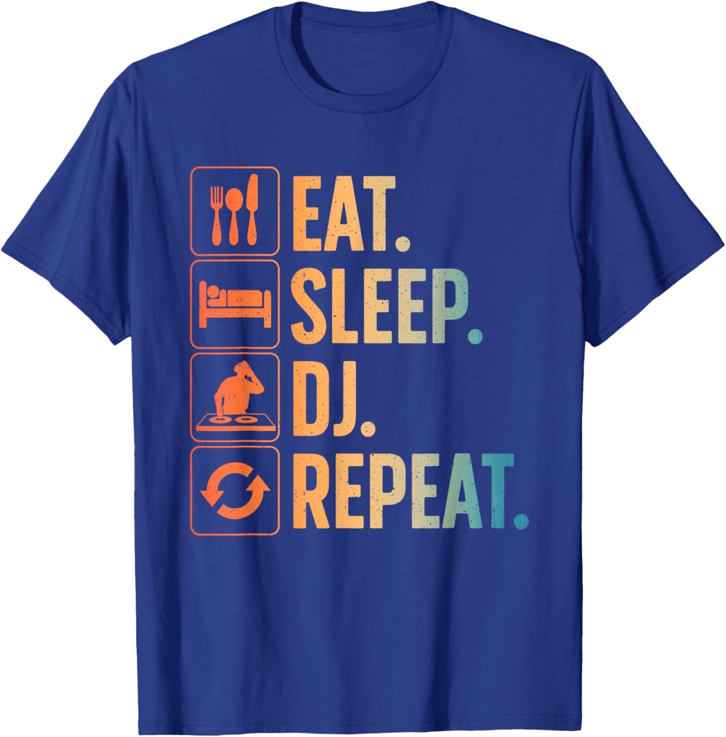 Cool DJ Art Women Disc Jockey Music Producer EDM DJ T-Shirt - T-Shirt | Royal
