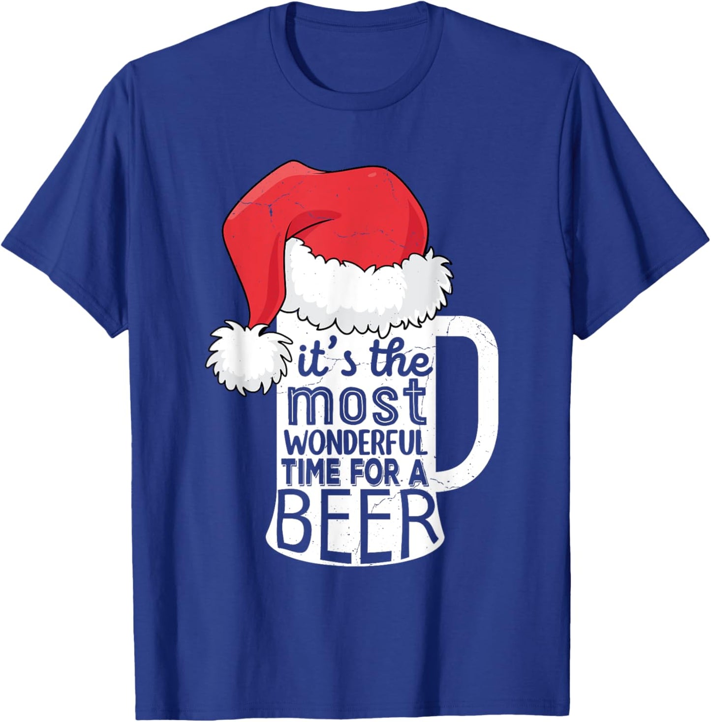 It's the Most wonderful time for a beer Christmas Men Beer T-Shirt - T-Shirt | Royal