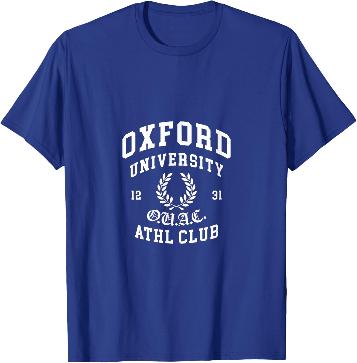 Oxford University Athletic Club Collegiate Varsity Apparel T-Shirt - T-Shirt | Royal