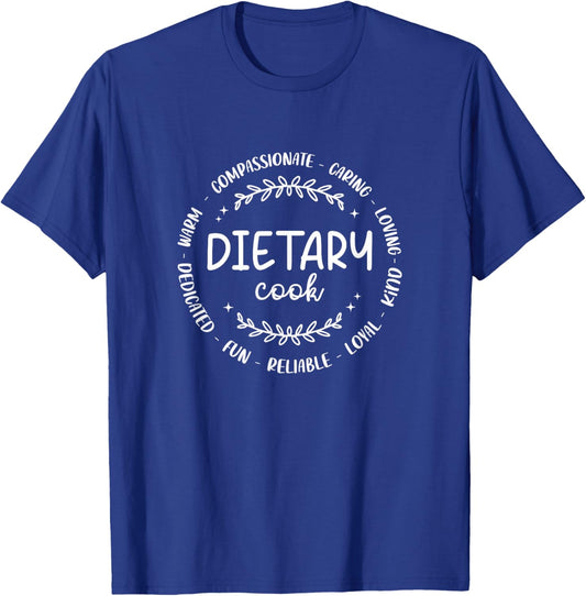 Funny Dietary Cook Cool Design Appreciation Week Healthcare T-Shirt - T-Shirt | Royal