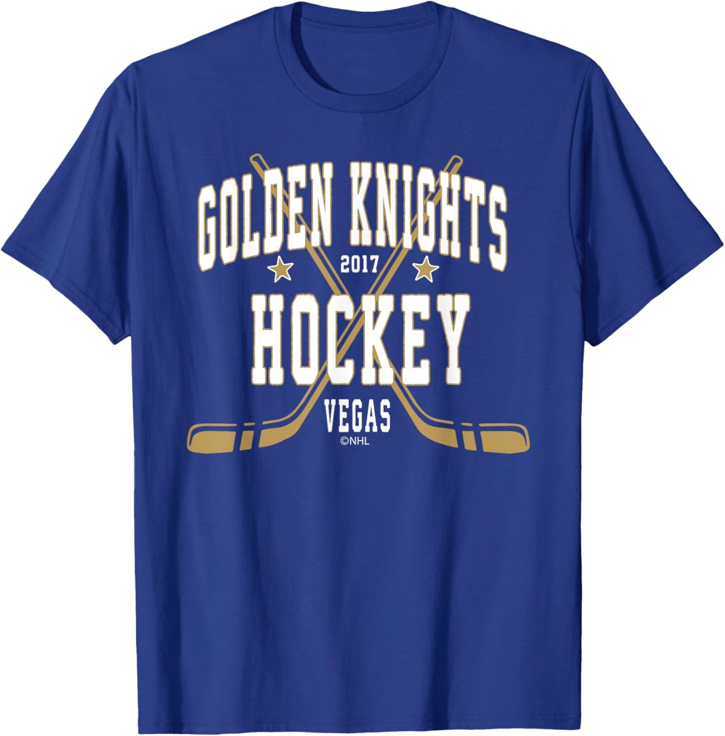Vegas Golden Knights Stars Black Officially Licensed T-Shirt - T-Shirt | Royal