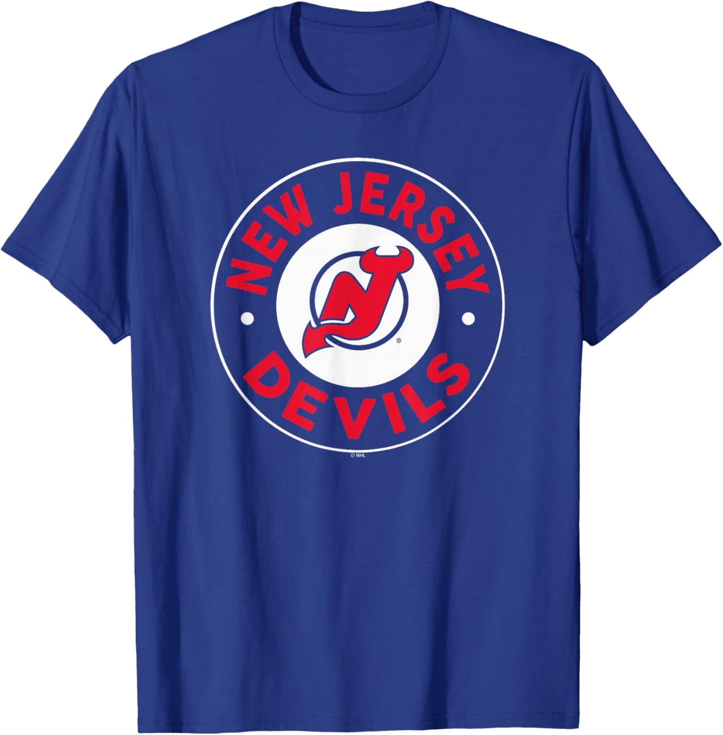 New Jersey Devils Symbol Black Officially Licensed T-Shirt - T-Shirt | Royal