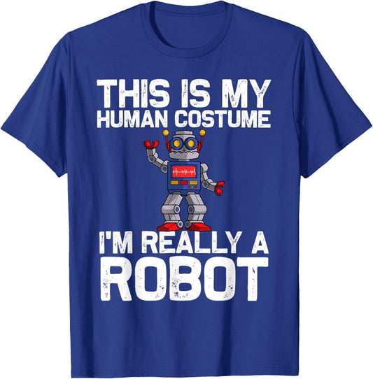 Robot Art Women Kids Robotics Engineer Robot Lover T-Shirt - T-Shirt | Royal