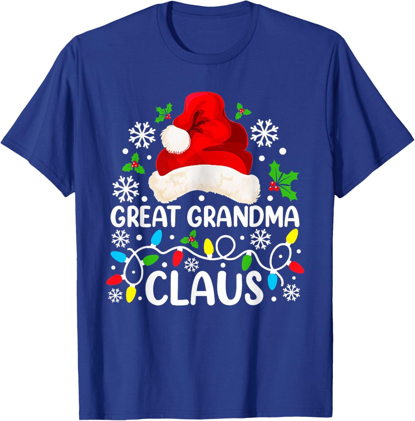 Great Grandma Claus Funny Christmas Family Matching T-Shirt - T-Shirt | Royal