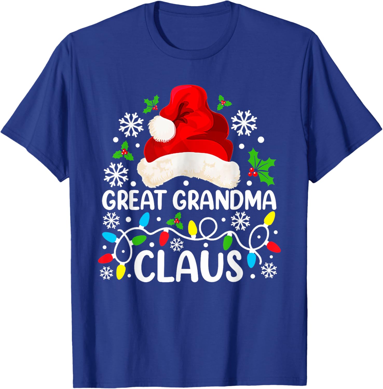 Great Grandma Claus Funny Christmas Family Matching T-Shirt - T-Shirt | Royal