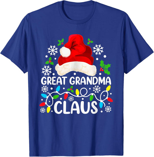 Great Grandma Claus Funny Christmas Family Matching T-Shirt - T-Shirt | Royal