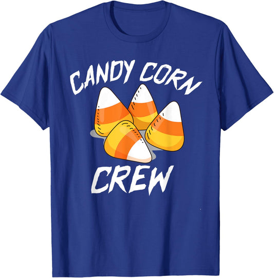 funny candy corn crew, candy corn Halloween Matching family T-Shirt - T-Shirt | Royal