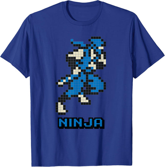 Ninja 8 bits game T-Shirt - T-Shirt | Royal