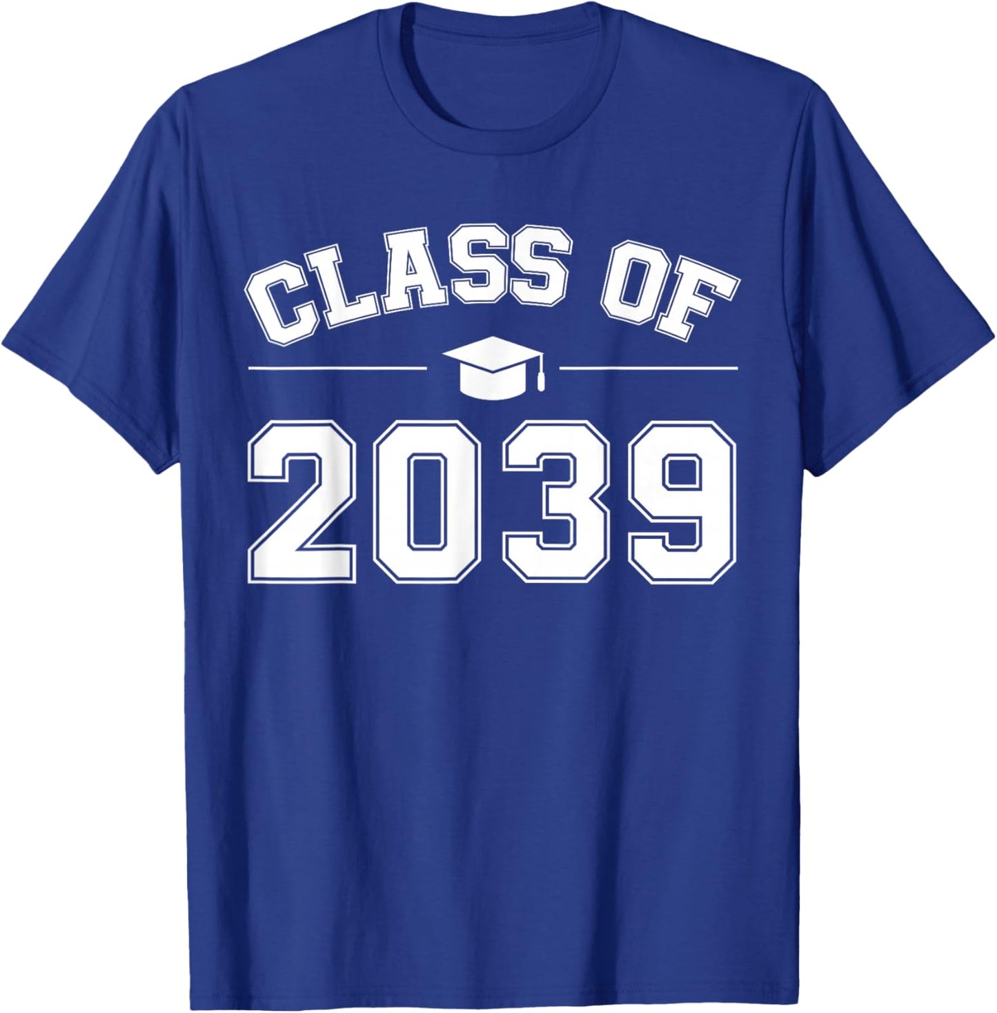 Class of 2039 Grow With Me First Day of School Graduation T-Shirt - T-Shirt | Royal